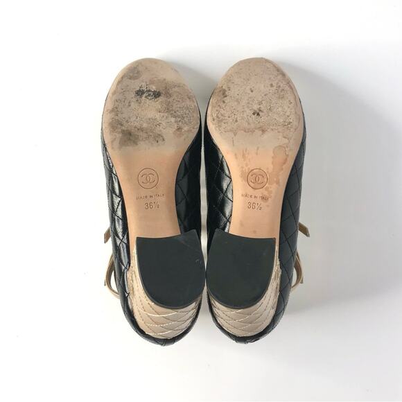 Chanel Quilted CC Logo 2017 Cruise Patent Leather Maryjane Platform Pumps 36.5 - Picture 8 of 11